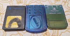 Sony PlayStation PS1 PS2 Memory Card Lot SCPH-1020 SCPH-10020 8MB + 3rd Party